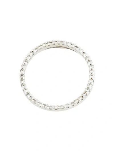 Pre-owned Roberto Coin 18k Diamond Pendant, 1" In Multi