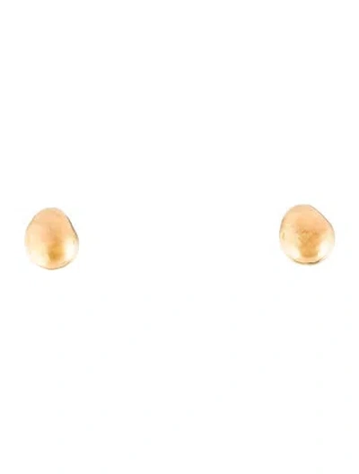 Pre-owned Roberto Coin 18k Domed Earrings In Multi