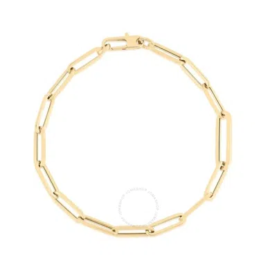 Roberto Coin 18k Gold 7" Paperclip Bracelet In Yellow