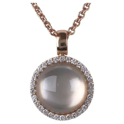 Pre-owned Roberto Coin 18k Halo Pendant Necklace In Multiple