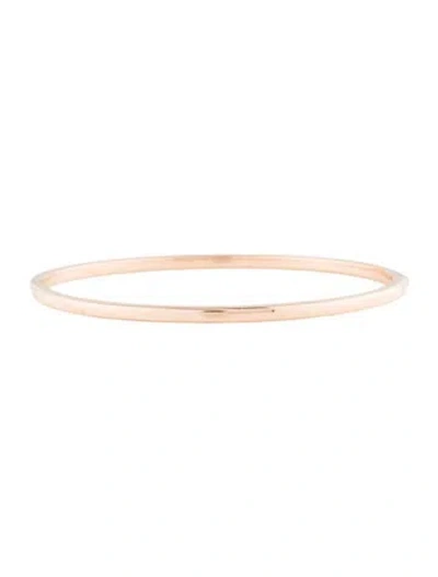 Pre-owned Roberto Coin 18k Hinged Oval Bangle Bracelet, 7" In Multi