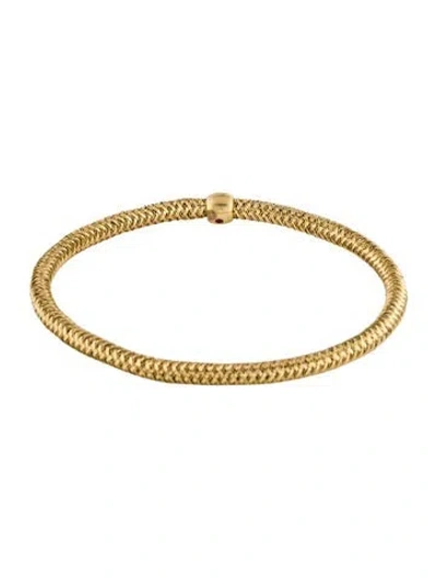Pre-owned Roberto Coin 18k Primavera Stretch Bracelet, 7" In Multi