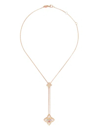 Roberto Coin 18k Rose Gold Venetian Princess Multi-stone Necklace
