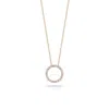 Roberto Coin 18k Rose Gold & Diamond Circle Necklace - 001258axchx0 In Multi