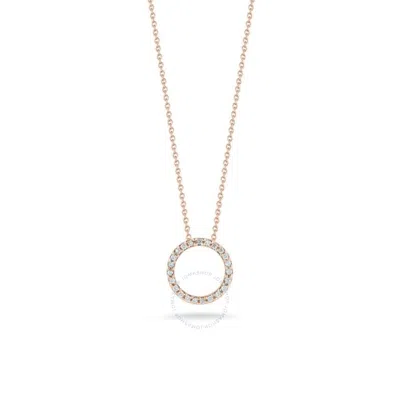 Roberto Coin 18k Rose Gold & Diamond Circle Necklace - 001258axchx0 In Multi