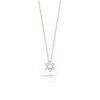 Roberto Coin 18k Rose Gold Tiny Treasures Diamond Star Of David Necklace - 001610axchx0