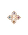 Roberto Coin 18k Rose Gold Venetian Princess Carnival Multi Gemstone & Diamond Statement Ring In Multi