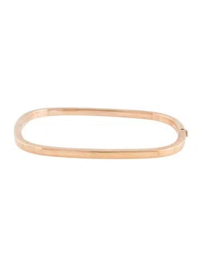 Pre-owned Roberto Coin 18k Square Bangle Bracelet In Multicolor