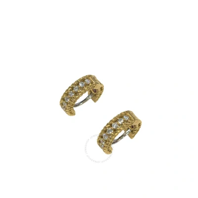 Roberto Coin 18k Symphony Princess Earrings .26 Cttw In Metallic