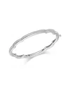 Roberto Coin 18k White Gold Cialoma Diamond Cloud Bangle Bracelet In Silver