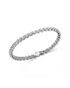 Roberto Coin 18k White Gold Diamond Marquesa Bracelet In Metallic
