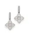 Roberto Coin 18k White Gold Diamond Venetian Princess Drop Earrings In White