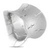 Roberto Coin 18k White Gold Diamond Wide Convex Ring Rc31-100725 In Metallic
