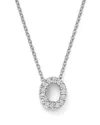 Roberto Coin 18k White Gold Initial Love Letter Pendant Necklace With Diamonds, 16