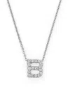 Roberto Coin 18k White Gold Initial Love Letter Pendant Necklace With Diamonds, 16 In B