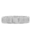 Roberto Coin 18k White Gold Opera Diamond Square Rope Segment Statement Bracelet In White
