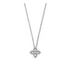 ROBERTO COIN ROBERTO COIN 18K WHITE GOLD SMALL PRINCESS FLOWER DIAMOND NECKLACE - 7771370AWCHX