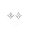Roberto Coin 18k White Gold Small Princess Flower Diamond Stud Earrings Designer Sku 8882348awerx In White