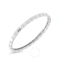 ROBERTO COIN ROBERTO COIN 18K WHITE GOLD SYMPHONY COLLECTION DIMPLED BANGLE
