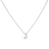 Roberto Coin 18k White Gold Tiny Treasures Diamond Letter "j" Pendant In White