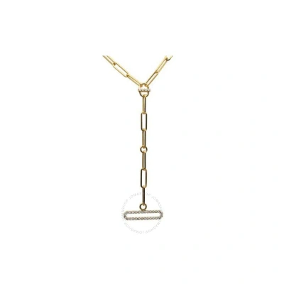 Roberto Coin 18k Yellow Gold 0.31ct Diamond Venetian Princess Paperclip With Diamond Bar Necklace -  In Yellow, Gold-tone