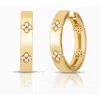 Roberto Coin 18k Yellow Gold And Diamond Love In Verona Hoop Earrings In Yellow