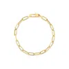 Roberto Coin 18k Yellow Gold Alternating Polished And Fluted Paperclip Link Bracelet - 5310168aylb0 In Yellow, Gold-tone