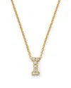 Roberto Coin 18k Yellow Gold And Diamond Initial Love Letter Pendant Necklace, 16