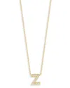 Roberto Coin 18k Yellow Gold And Diamond Initial Love Letter Pendant Necklace, 16 In Z
