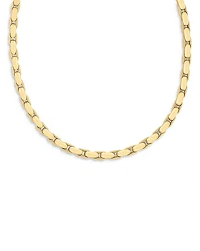 Roberto Coin 18k Yellow Gold Bold Gold Oro Classic Elongated Box Link Chain Necklace, 17