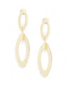 Roberto Coin 18k Yellow Gold Chic Shiny Drop Earrings In Gold
