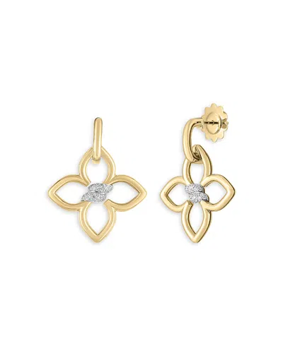 Roberto Coin 18k Yellow Gold Cialoma Earrings With Diamonds, 0.15 Ct. T. W.