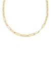 Roberto Coin 18k Yellow Gold Alternating Paperclip With Spheres Link Necklace - 9151252ay180 In Gold