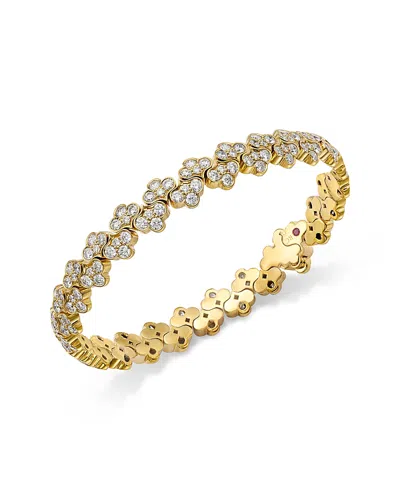 Roberto Coin 18k Yellow Gold Cobra Diamond Bracelet