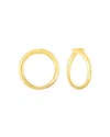 Roberto Coin 18k Yellow Gold Contours Round Hoop Earrings In Gold