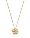 Roberto Coin 18k Yellow Gold Daisy Diamond Flower Pendant Necklace, 16-18 - Exclusive In Gold
