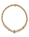 Roberto Coin 18k Yellow Gold Daisy Diamond Graduated Collar Necklace, 16 - Exclusive In Gold