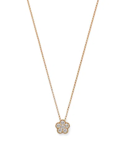 Roberto Coin 18k Yellow Gold Daisy Diamond Pendant Necklace, 17 - Exclusive