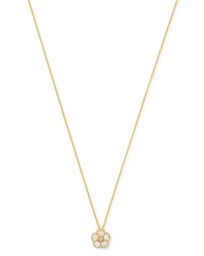 Roberto Coin 18k Yellow Gold Daisy Mother-of-pearl & Diamond Pendant Necklace, 16 - Exclusive In White/gold