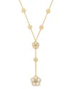 Roberto Coin 18k Yellow Gold Daisy Mother-of-pearl & Diamond Y-necklace, 16 - Exclusive In White/gold