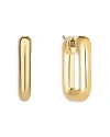 Roberto Coin Women's 18k Yellow Gold Small Rectangular Hoop Earrings/18mm X 30mm In Gold