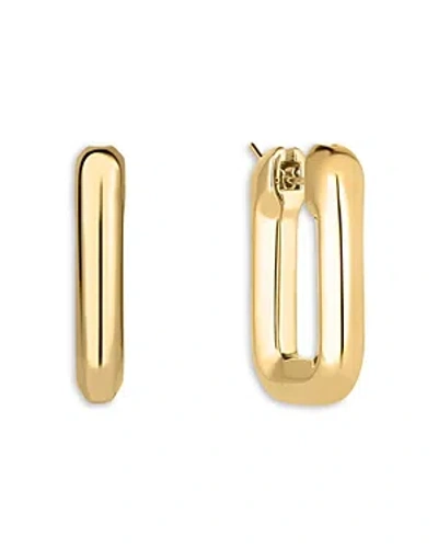 Roberto Coin Women's 18k Yellow Gold Small Rectangular Hoop Earrings/18mm X 30mm