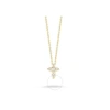 Roberto Coin 18k Yellow Gold Diamond Baby Cross Pendant Necklace In Yellow