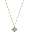 Roberto Coin 18k Yellow Gold Diamond Ceramic Venetian Princess Necklace, 17 In Gold