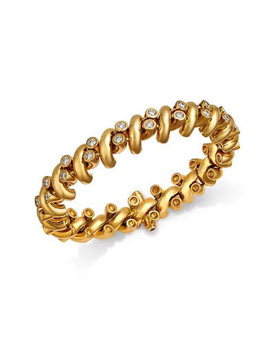 Roberto Coin 18k Yellow Gold Diamond San Marco Reversible Link Bracelet