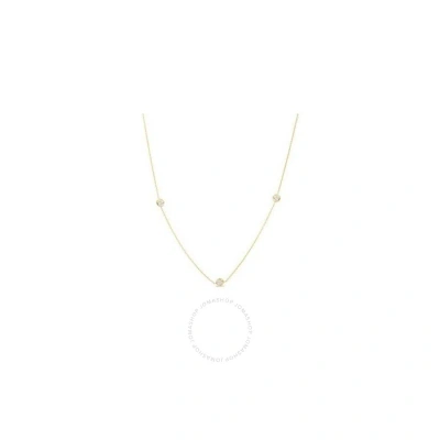 Roberto Coin 18k Yellow Gold Diamonds By The Inch 3 Station Necklace In Metallic