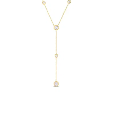 Roberto Coin 18k Yellow Gold 0.70cttw Diamond Bezel Set Station Necklace 5300014aychx0