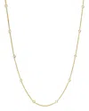 Roberto Coin 18k Yellow Gold Diamonds By The Inch Necklace, 18 In White/gold