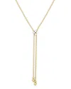 Roberto Coin Women's Love In Verona 18k Yellow Gold & 0.30 Tcw Diamond Lariat Necklace In Gold/white
