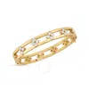 Roberto Coin 18k Yellow Gold Diamond Love In Verona Bangle Bracelet In Gold